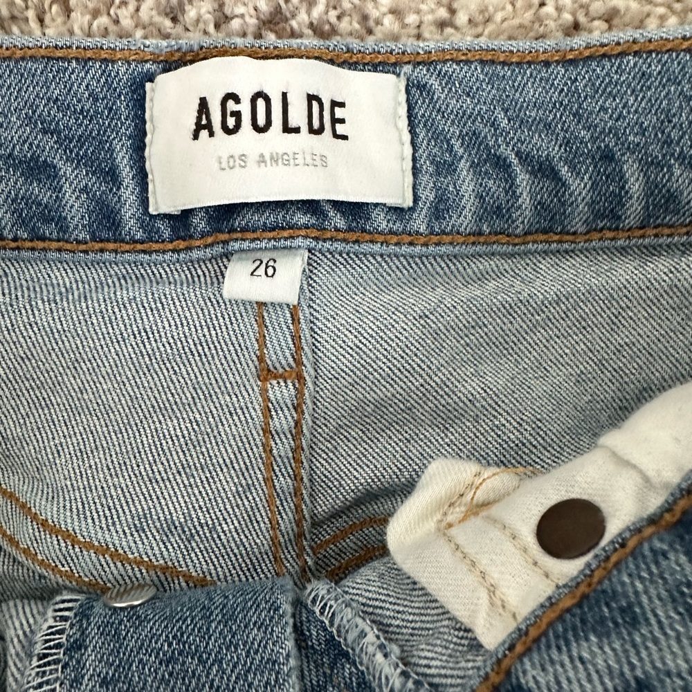 Agolde Riley High Rise Straight Leg Jean - Picture 2 of 3